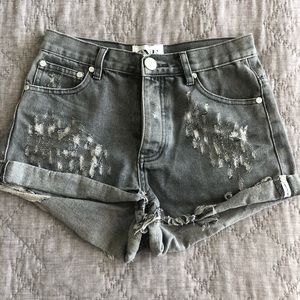 One Teaspoon Grey Shorts